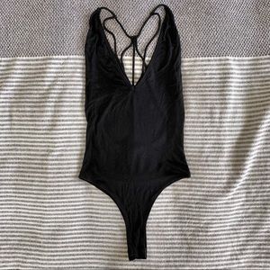 Strappy Low-Cut Bodysuit